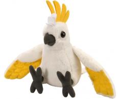 Wild Republic- CK Mini cacatúa de moño Amarillo de Peluche, 20 cm (10859)