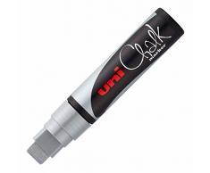 Uni-Ball 186611 - Rotulador de Tiza (Punta Ancha), Color Plateado