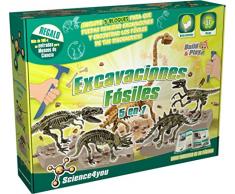 Science4you 399679 - Excavaciones Fósiles 4 en 1 Juguete Científico y Educativo