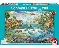 Schmidt Spiele- Descubre los Dinosaurios 200 Piezas Puzzle Infantil (SCH56253)