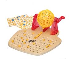 Colorbaby 49666 - Bingo de mesa manual de madera CB Games / Juego de mesa para niños y adultos, juego del bingo, juegos en familia, juegos de mesa clásicos / Jugar al bingo