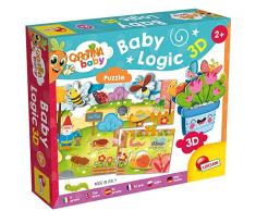 LISCIANI Carotina Baby Logic Florero 3D + Puzzles-El Prado-Juego Educativo para niños a Partir de 2 años, Multicolor (92550)