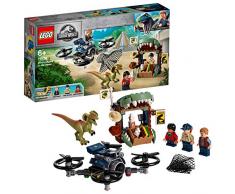 LEGO Jurassic World - Dilofosaurio a la Fuga Set de construcción de Aventuras con Figura de Dinosaurio, incluye un dron de Juguete, Novedad 2019 (75934)