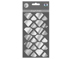 Ursus 75080002 Pegatina de Espejo, Diamantes, Cristal acrílico, Autoadhesivo,