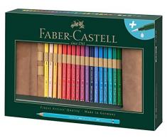 Faber-Castell 117530 Albrecht Dürer - Lápices de Acuarela (30 Unidades de Colores Individuales, Incluye Rodillo y Pincel para el depósito de Agua)