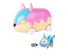 Tomy 46830 - Juego de 1 minijuego, 1 personaje exclusivo y 16 abalorios de los cuales 6 sorpresas en el interior del baúl, color rosa y amarillo , color/modelo surtido