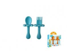 Kids Euroswan- Set Cuchara Y Tenedor Melany MELEPHANT FROOTIMALS, Multicolor (FT00002)