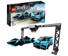 LEGO Speed Champions - Formula E Panasonic Jaguar Racing GEN2 car & Jaguar I-PACE eTROPHY, Juguete de Construcción con 2 Coches para Jugar a las Carreras (76898)