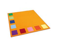 Erzi 200 x 200 x 1 cm Squarolino Alfombra Juguete de Madera alemán