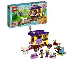 LEGO Disney Princess - Caravana de Viaje de Rapunzel, Juguete con Mini Muñeca de Princesa y Carroza con Caballo para Niñas y Niños de 6 a 12 Años (41157)