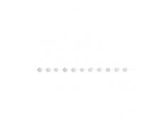 Unique Party 63390 Guirnalda de Pompones de Tul Blanco, 2,1 m, color