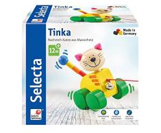 Selecta- Nachzieh Tinka - Figura de Gato, Color, 12 cm (Schmidt Spiele GmbH 62035)