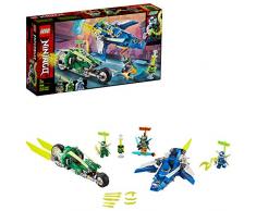 LEGO Ninjago - Vehículos Supremos de Jay y Lloyd, Set de Construcción con Coche y Avión de Juguete, Inspirado en la Carrera Prime Empire, Recomendado a Partir de 7 años (71709)