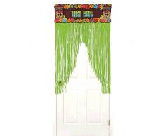Cortina para puerta con diseño hawaiano de neón, de Amscan International (242057; 96 cm x 1,37 m)