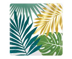 Amscan International Amscan 542283 - Platos de papel (18 cm, 8 unidades), diseño de llave oeste, color blanco y negro