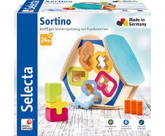 Selecta 62066 Sortino - Caja organizadora de Madera, Multicolor