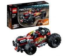 LEGO Technic - ¡DERRIBA!, Juguete de Construcción de Coche Rojo (42073)