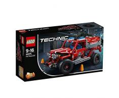 LEGO Technic - Equipo de Primera Respuesta, Juguete de Bomberos 2 en 1 para Construir para Niños y Niñas de 9 a 16 Años, Incluye Sistema Cabestrante (42075)