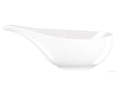 ASA - Salsera (porcelana, 13,5 x 6,8 x 4 cm), color blanco