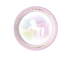 Procos Partyware- Platos, Color rosa (85757)