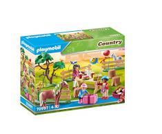 PLAYMOBIL Country 70997 Fiesta de Cumpleaños en la Granja de Ponis, Juguetes para Niños a Partir de 4 Años