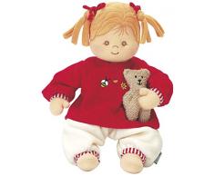 Sterntaler Muñeca Magdalena, Sonajero integrado, Edad: a partir de 0 meses, 33 cm, Rojo/Beige