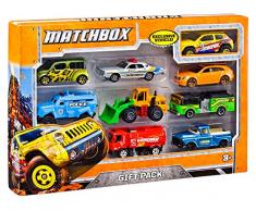 Matchbox Pack de 9 Coches Juguetes, Modelos Surtidos (Mattel X7111)