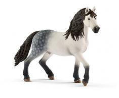 Schleich- Figura de Caballo, Semental Andaluz, Color Blanco, 11,5cm