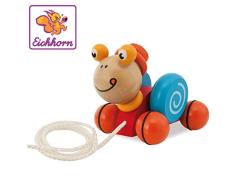 Eichhorn 100005552 juguete de arrastre - Juguetes de arrastre (Multicolor, Madera, 1 mes(es), Niño, 4 rueda(s), Naranja) , color/modelo surtido