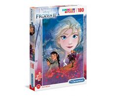 Clementoni 29768 Clementoni-29768-Supercolor Disney Frozen - Puzzle para niños (2-180 Piezas)