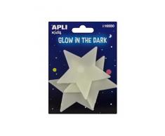 APLI Kids - Bolsa de pegatinas estrellas luminiscentes 3uds