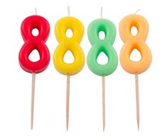 Folat - Vela número 8 colores neón