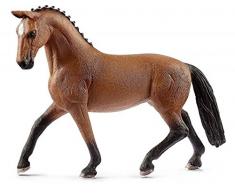 Schleich-13817 Figura de Yegua Hannoveriana, Colección Horse Club, Color marrón, 14 cm (13817)