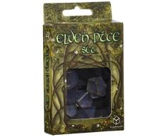 Q-workshop Q-Taller QWOELV11 - élfico Dado, Juego de Mesa, Transparente / Azul