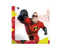 Procos servilleta 33 cm Incredibles 2, Rojo, 5pr89916 