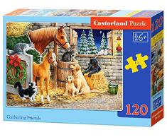 Castorland Gathering Friends 120 pcs Puzzle - Rompecabezas (Puzzle rompecabezas, Dibujos, Niños, Niño/niña, 6 año(s), Interior) , color/modelo surtido