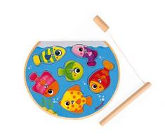 Janod Puzzle Juego de Pesca Speedy Fish, (J07088)