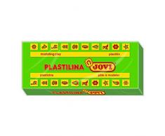 Jovi - Caja de plastilina, 15 pastillas 150 g, color verde claro (7110)