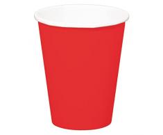 Folat B.V-Folat Tazas Desechables De Color Rojo, (50622)