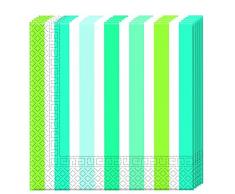 Procos - Servilletas de papel 3 capas 33 x 33 cm, Navy Stripes, 20 unidades, multicolor, PR5236