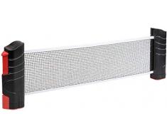 Idena 40461 - Red de ping-pong extensible para montarla fácilmente en los tableros de las mesas, ideal para ir de viaje, de vacaciones o en el jardín