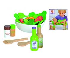 Simba Eichhorn 100003738 – Juego para Ensalada con Verduras, Sal y pimentero (, Vinagre y aceitera, Cuenco, de 28 Piezas, Madera de Roble, contrachapado