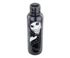 p:os Botella de Acero Inoxidable de Pesadilla Antes de Navidad Para Niños y Adultos, Botella de Agua con Tapón de Rosca, Aprox. 515 Ml, de Doble Pared, A Prueba de Fugas, Apta Para El Ácido Carbónico