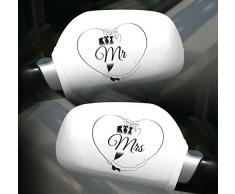 Folat B.V. Espejo de coche Ãœberzug la señora y el señor 2 pcs.