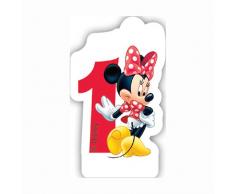 Partido Ênico Cafe Disney Minnie Mouse primera vela de cumpleaños