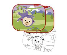 ARDITEX FP10170 Protectores De Sol para Ventanas - 2 Unidades - Incluye póster para Pintar de Mattel-Fisher-Price