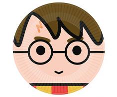 Amscan International 9905190 - Plato de papel (23 cm), diseño de Harry Potter