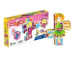 Geomag MagiCube Princess - 35 pcs 35pieza(s) - bloques de construcción de juguete (Multicolor, 35 pieza(s), Plaza, Imagen, Monótono, Niño, Chica)
