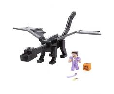 Minecraft Dragón de Ender definitivo Dragón de juguete con luces y sonidos, incluye 1 figura con accesorios Mattel GYR76