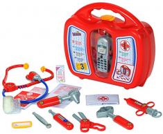 Theo Klein-4350 Maletin Médico Con Teléfono Móvil Y Con Numerosos Accesorios, Juguete, Multicolor (4350)